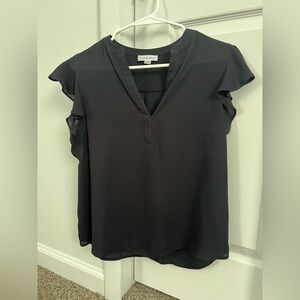 Calvin Klein Black Short Sleeve Blouse